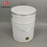 Juya — tambour de peinture en acier et métal, 18l, seau décoratif, 20 litres, vente en gros