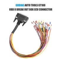 Cable Godiag OBD2-DB25 Negro, Escáner de Diagnóstico Universal de Plástico en Inglés para GT100, Analizador de Detección de Protocolo ECU Breakout