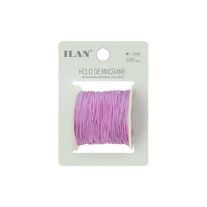 Filo per macramè Iln 1 mm 20 m rosa per artigianato e cucito - Product Image 2