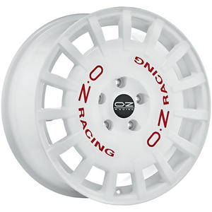 CERCHI EN LEGA RALLY RACING 7x17 4x100 ET 30 CARRERA LETRAS BLANCO ROJO - Product Image 1
