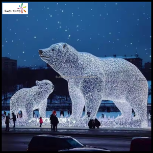 Vente flash : Décoration de Noël extérieure LED motif grand ours lumineux 2026 2027 - Product Image 1