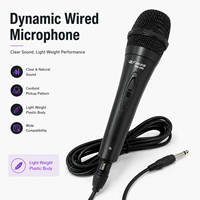 Microphone professionnel dynamique en plastique PM 209 pour chanteurs, portable, diffusion en direct, performances filaires, carte son dédiée