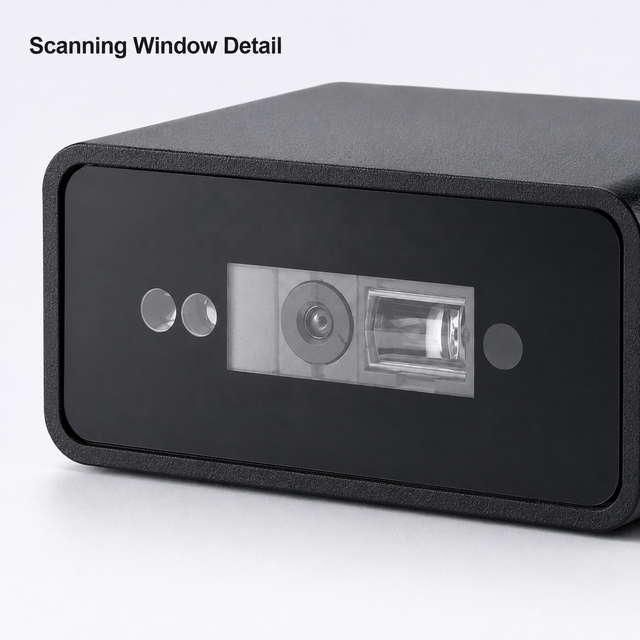 TOTINFO Fixed Mount QR Barcode Scanner RS232/RS485/USB/TTL Interface 2D/1D Scanning for Smart Retail Checkout Systems TF540H