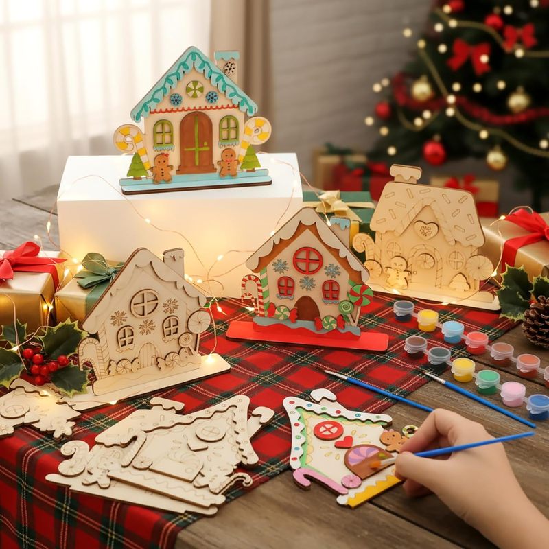 Christmas Gingerbread DIY Stand Up Painting