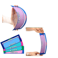 Buscador de Líneas de Mahjong Acrílico Plegable Personalizado, Moderno y de Lujo, Colorido, Herramienta de Aprendizaje para Principiantes, 4 Piezas, Bolsillo OPP