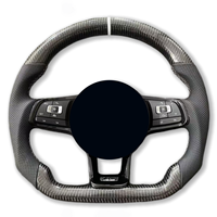 Maßgefertigtes Interieur für VW Golf 7 MK6 7 8 8.5 R R-Line GTI GTD GTE GLI DSG und manuelle Modelle, Lenkrad aus Kohlefaser