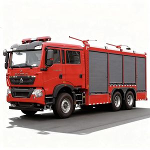 Camion de pompiers Sinotruk HOWO 6x4 4t à poudre sèche, véhicule de lutte contre les incendies pour aéroports et zones urbaines - Product Image 1