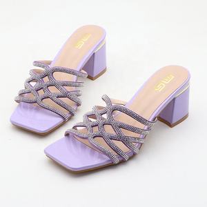 Y donne nuovo stile 7cm alto goffo scarpe con tacco spesso donna Chaussures Femme Open-toe donna grande taglia 42 sandali con tacco per donna - Product Image 5