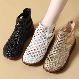 Sandalias de suela gruesa con punta redonda para mujer, sandalias caladas de verano 2024 para mujer, sandalias ortopédicas cómodas para mujer - Product Image 4