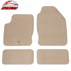 Tapis de sol pour Ford Focus 00-07, tapis avant et arrière beige 4 pièces - Velours - Product Image 1