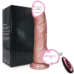 La Mã Hoàng Đế Dương Vật Giả Silicone Không Dây Điều Khiển Từ Xa Sưởi Ấm Kính Thiên Văn Mô Phỏng Vibrator 0.5Kg Mô Hình QY-R02 Người Lớn Quan Hệ Tình Dục - Product Image 4