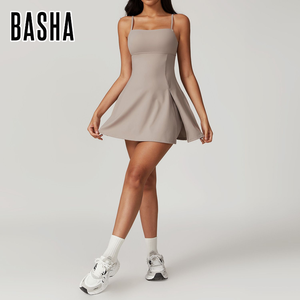 कस्टम लोगो महिलाओं के टेनिस स्कर्ट एडजस्टेबल स्ट्रैप्स यू बैक स्पोर्ट्स सूट ड्रेस लुभावनी फिटनेस टेनिस गोल्फ पिकल बॉल ड्रेस - Product Image 5