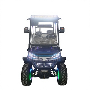 Voiturette de golf électrique tout-terrain surélevée 2 places couleur caméléon - Product Image 6