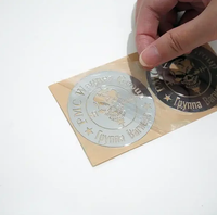 Autocollant de transfert de logo personnalisé en argent doré métallique 3D UV DTF étiquettes de décalcomanies personnalisées pour l'artisanat en verre