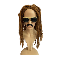 Perruque synthétique bon marché pour homme, style dreadlocks Rasta, pour fête costumée HPC-2116