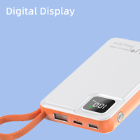 2-in-1 Kabelloses Laden Hochkapazitäts-10000mAh-Powerbank mit LED-Anzeige Tragbare PD22.5 Schnellladestation für Mobilgeräte