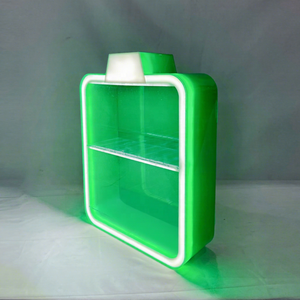<b>Lockable</b> Design Tobacco Product Display Counter with LED Lighting Retail Showcase <b>Cabinet</b> Solution for Tobacco and Nicotine Cans - Product Image 1