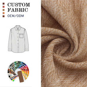 Tela de Camisa con Aspecto de Lino Crepé de 160 g/m², 100% Poliéster Catiónico, Efecto Arrugado, Tejido <span class=keywords><strong>Jacquard</strong></span> Espigado - Product Image 3