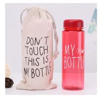 Della corea di Vendita Calda di Plastica bottiglia di acqua di Sport 500ml la mia bottiglia Pubblicità creativo della tazza tazza portatile della bottiglia di acqua