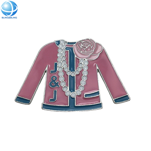 Nuovissimo maglione in smalto rosa e blu Jack e Jill Of America spilla per gioielli confraternita greca 1938 JJ spilla con risvolto regalo di sorellanza - Product Image 5