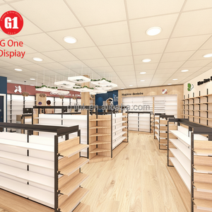 Diseño de Decoración Interior Único para Farmacias con Muebles de Exhibición de Madera con Iluminación LED - Product Image 1
