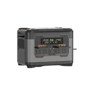 Station d'alimentation portable à charge rapide S2400, sortie AC 2400W, générateur solaire haute capacité pour le camping - Product Image 1