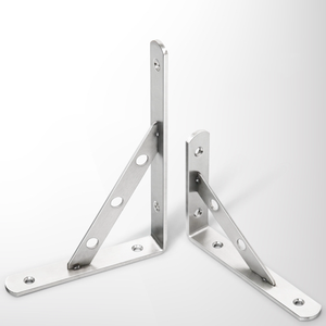 Hiện Đại <span class=keywords><strong>90</strong></span> Độ Tam Giác Có Thể Điều Chỉnh Thép Không Gỉ L Góc Treo Tường Kim Loại Góc Cho Gấp Bảng Hỗ Trợ Khung - Product Image 1