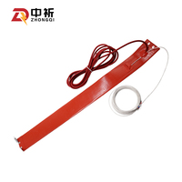 Élément chauffant en silicone flexible de forme personnalisée, plaque chauffante en silicone avec régulateur de température