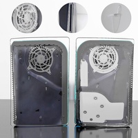 Nouvelle coque de protection transparente en PC avec logo imprimé en 3D, surface lisse, pour manette de jeu, coque de remplacement cool