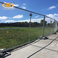Panneau de clôture temporaire standard américain/clôture de chantier portable en treillis métallique