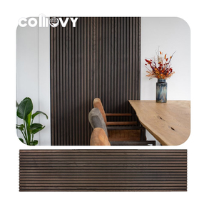 Panel de <span class=keywords><strong>pared</strong></span> acústico de <span class=keywords><strong>madera</strong></span> para sala de estar de jardín Comovy para <span class=keywords><strong>salón</strong></span> de belleza panel de <span class=keywords><strong>pared</strong></span> de WPC de chapa de <span class=keywords><strong>madera</strong></span> para paredes de fondo - Product Image 4