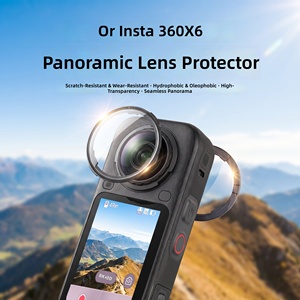 Protecteur d'objectif panoramique pour Insta360 X6, verre trempé HD, anti-rayures, couvercle de protection, ensemble de 2 pièces, accessoire pour appareil photo, vente en gros - Product Image 1