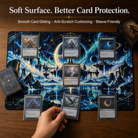 Fabricant de tapis de jeu TCG personnalisés, programme OEM ODM pour les marques de jeux de cartes, zones personnalisées, logo et emballage en boîte de vente au détail