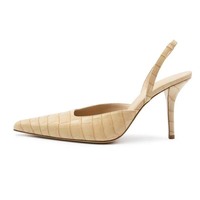Patentierte Slingback-Pumps für Damen mit Spitzer Zehenpartie, Dünnen Absätzen und Knöchelriemen für Büro, Dates und Formelle Anlässe, OEM ODM Unterstützt