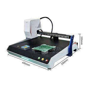 Machine de placement de composants LED <span class=keywords><strong>SMD</strong></span> haute précision Mini S1 avec double caméra de vision pour ligne d'assemblage de circuits imprimés, échantillonnage et montage de puces SMT - Product Image 5