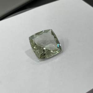Piedra preciosa de prasiolita Natural, forma de cojín suelto, corte brillante, piedra preciosa de amatista verde, producto a granel hecho a mano - Product Image 3