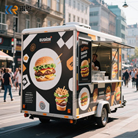 Camion de restauration rapide mobile 2026, idéal pour la vente de glaces, de pizzas, de gaufres, entièrement équipé avec cuisine complète, à vendre aux États-Unis