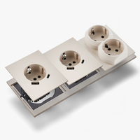Interruptores y Enchufes de Pared WESA, Enchufe Doble Europeo con USB Tipo C, Enchufe Múltiple para Pared, Combinación Libre, Diseño Moderno y Lujoso