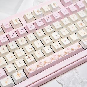 Teclas Angel Lies, Perfil <span class=keywords><strong>Cherry</strong></span>, PBT, Sublimación de Tinta, Teclas Personalizadas Compatibles con Interruptores <span class=keywords><strong>MX</strong></span>, Teclados Mecánicos para Juegos, para Chicas - Product Image 5