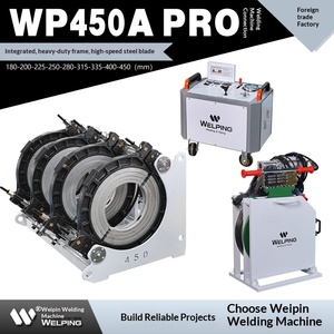 เครื่องเชื่อมท่อพลาสติกแบบกึ่งอัตโนมัติ Weipin 450APRO สำหรับงานเชื่อมท่อ PE ด้วยความร้อน กำลังไฟ 3.65-60 กิโลวัตต์ แรงดันไฟฟ้า 220-380 โวลต์ - Product Image 1