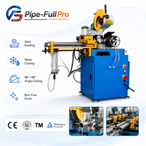 CNC Hydraulic Pipe <b>Cutting</b> Machine for Round Square Pipes Aluminum Processing Adjustable <b>Angle</b> <b>Cutting</b> Semi-Automatic Feeding - Product Image 1