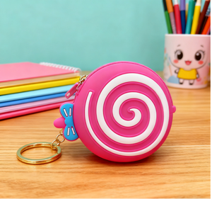Porte-monnaie porte-clés en silicone personnalisable pour enfants, motif sucette, directement de l'usine, pour garçons et filles, mignon, dessin animé, étanche, léger - Product Image 2