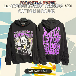 Sudadera con Capucha Impermeable para Hombre, de Alta Calidad, 100% Algodón, Tejido de Punto, Estampado, Otoñal, Cortavientos, Ecológica, Holgada, Informal - Product Image 2