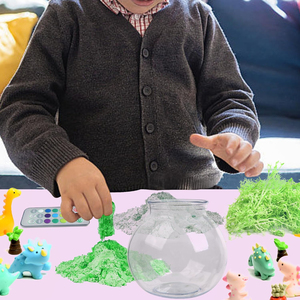 Juguete educativo de ciencia al por mayor, Kit de manualidades de mini Dino Glow para niños, Kit de manualidades DIY con arena mágica - Product Image 4
