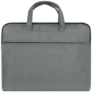 Oukeqi Canvas <b>Document</b> <b>Bag</b> A4 Size 38x30.5cm Large Capacity Business Meeting Laptop Case Gray Blue Black Red - Product Image 3
