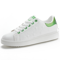Chaussures de sport plates décontractées en EVA pour femmes et dames, à prix de gros, avec empeigne en cuir