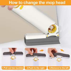 Limpiador Plegable 2 en 1, Mini Mopa y Limpiacristales, Herramienta Combinada Ligera y Compacta, Operación con una Sola Mano, Adecuado para Uso Diario - Product Image 2
