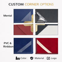 Porta Diplomas de Graduación de Lujo Personalizado con Logotipo, Tamaño A4 8.5x11 11x14, Alta Calidad de Fábrica 2026, OEM
