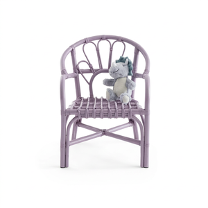 Fauteuil en rotin élégant pour enfant, couleur personnalisée, design scandinave, pour meubles d'enfants, hôtel et cuisine - Product Image 1