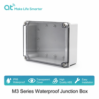 Boîtier en plastique étanche Mibo M3 IP67 pour extérieur, 200*150*75mm, résistant aux UV, en ABS PC, boîte de jonction avec couvercle transparent pour CCTV PV